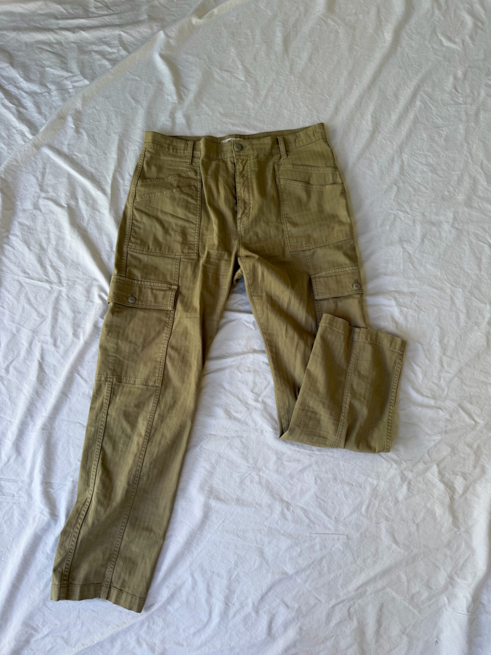 Madewell Olive-Tone Utility Cargo Trousers